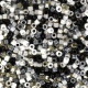 Miyuki delica beads 11/0 - Black and white - mix54